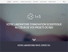 Tablet Screenshot of ins-sciences.com